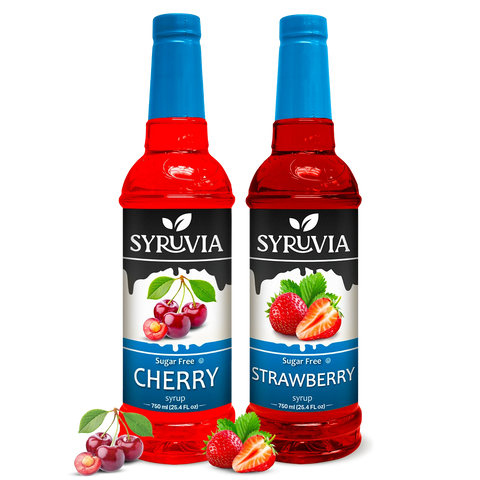 Variety Pack, Sugar-Free Cherry, and Strawberry Syrup