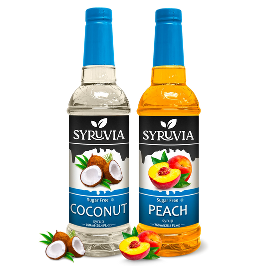 Variety Pack, Sugar-Free Coconut, and Peach Syrup