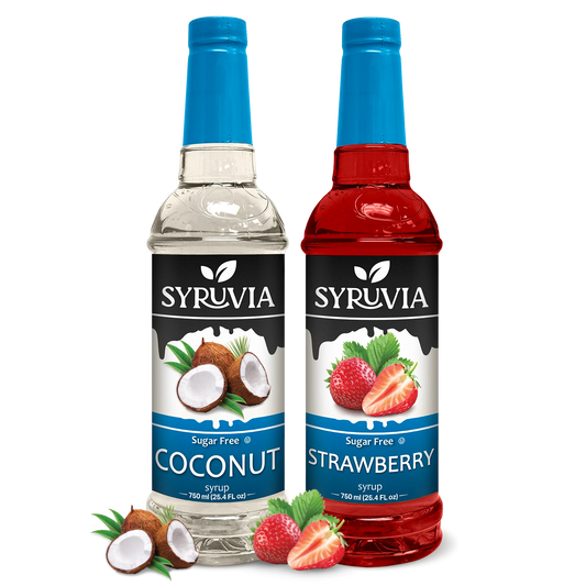 Variety Pack, Sugar-Free Coconut, and Strawberry Syrup