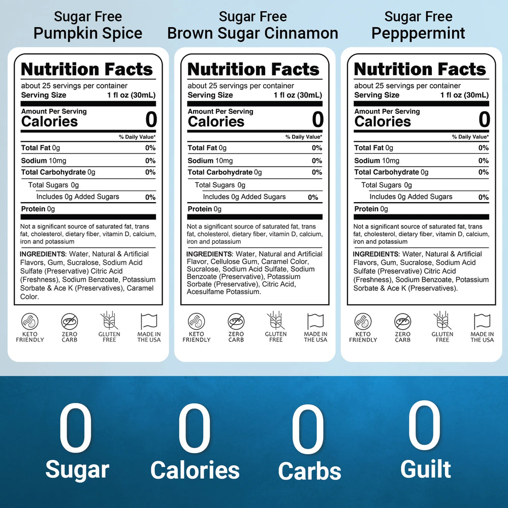 Sugar Free Holiday Flavor Trio