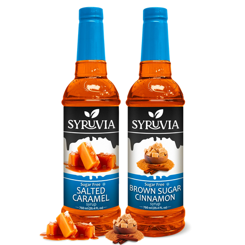 Variety Pack, Sugar-Free Salted Caramel, and Brown Sugar Cinnamon Syrup