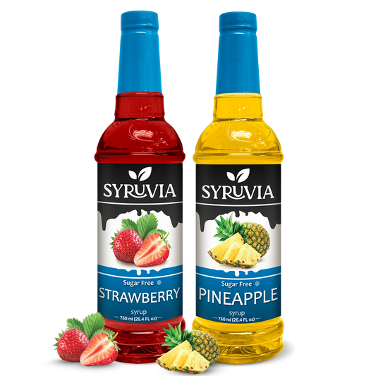 Variety Pack, Sugar-Free Strawberry, and Pineapple Syrup