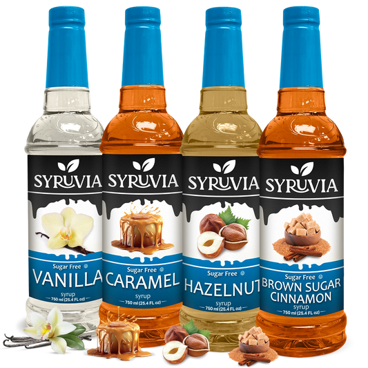 Variety Pack, Sugar-Free Vanilla, Caramel, Hazelnut, and Brown Sugar Cinnamon Syrup