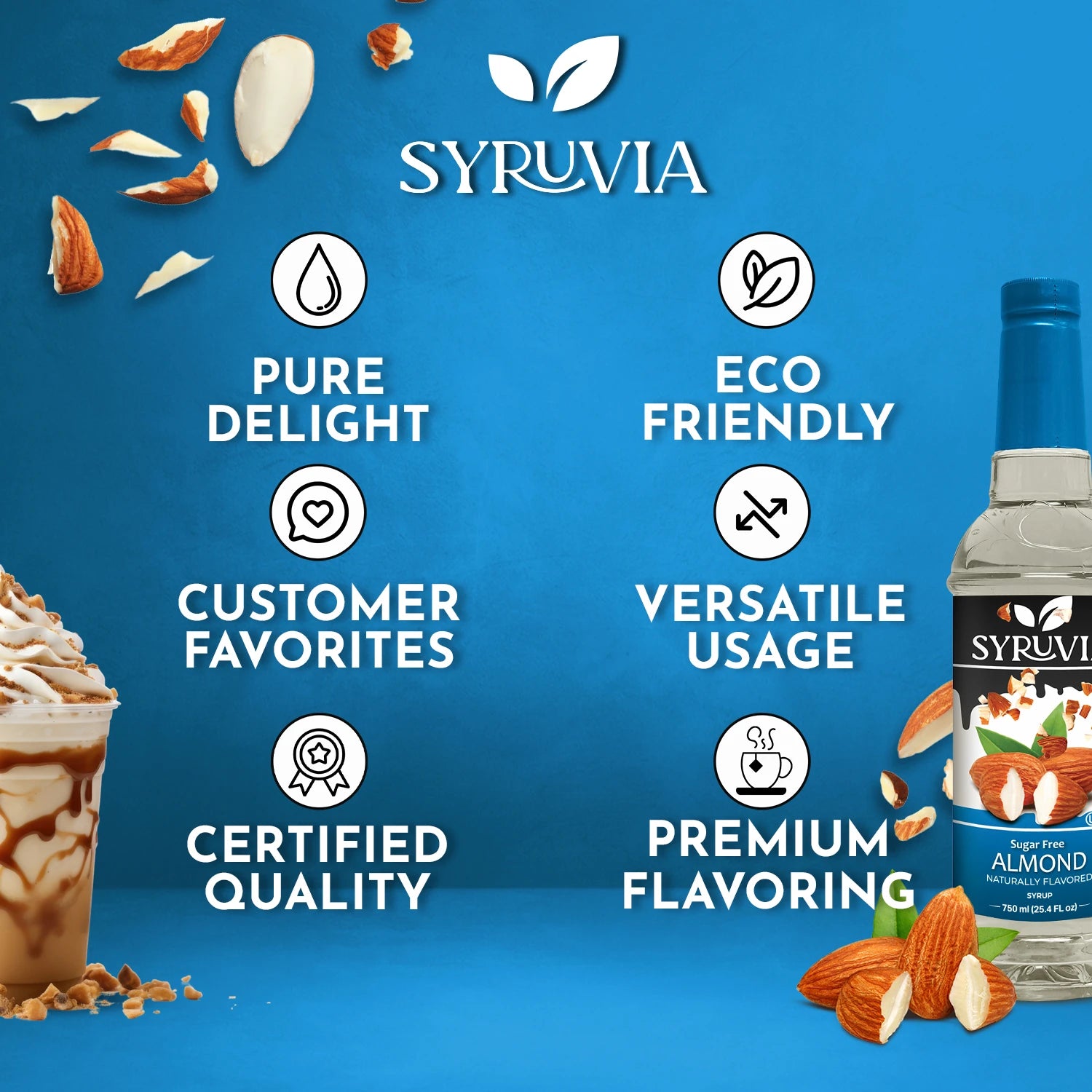 Sugar Free Almond Syrup Premium Flavoring