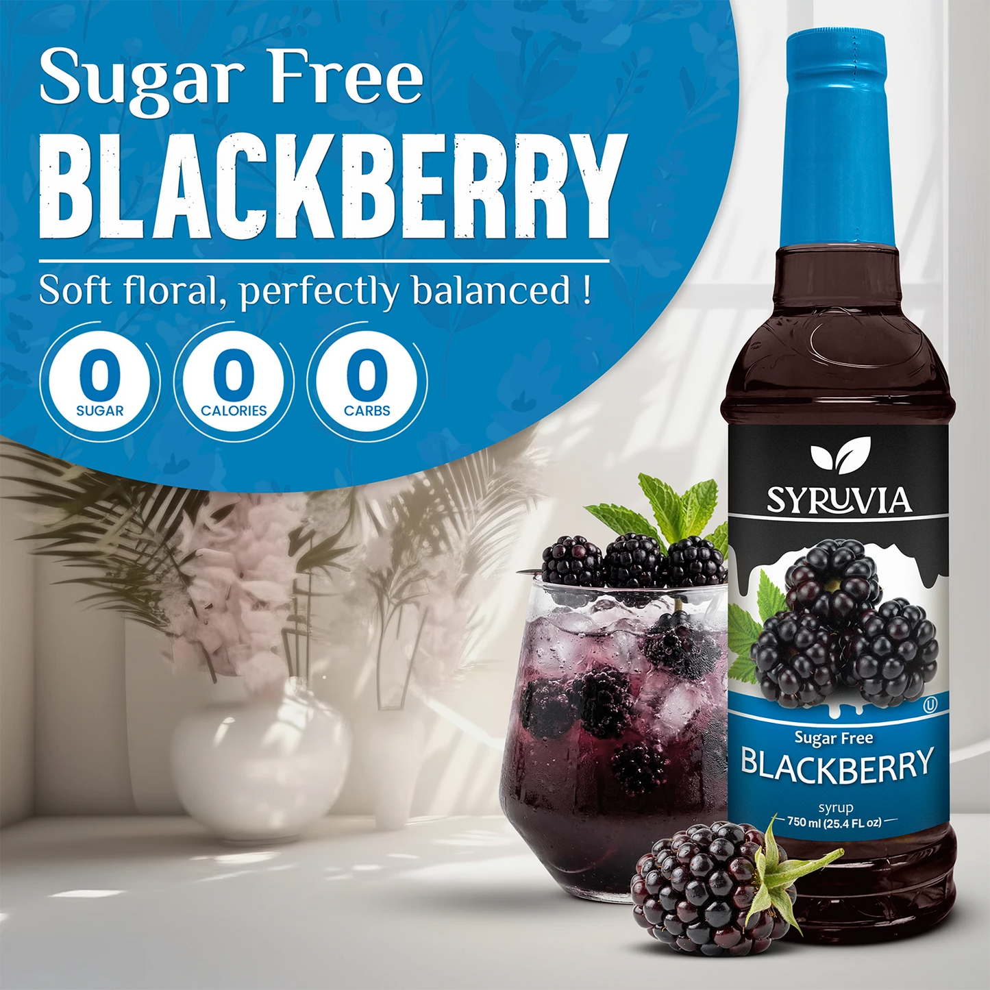 Sugar Free Blackberry Fruit Syrup