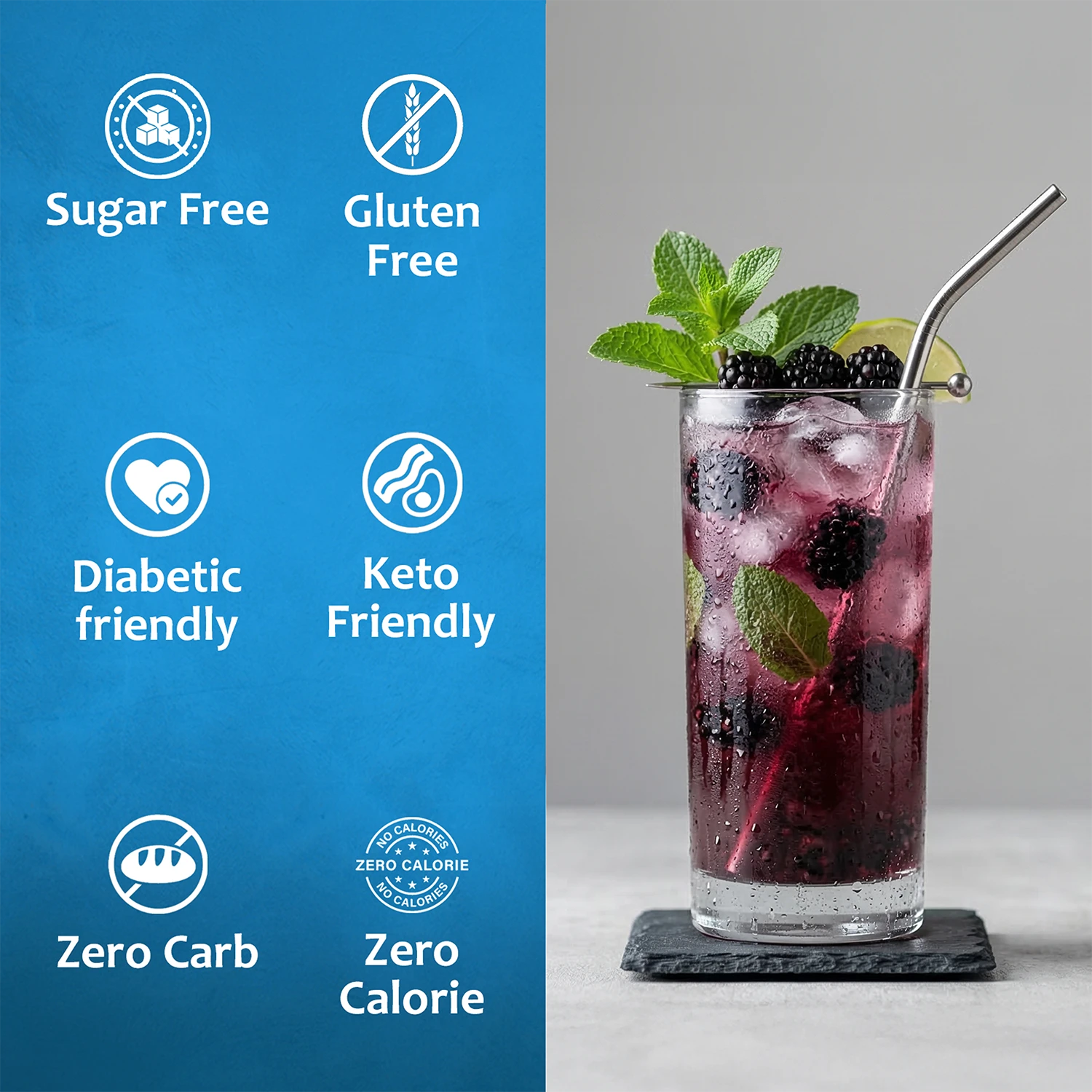 Sugar Free Blackberry Fruit Syrup Diabetic Friendly