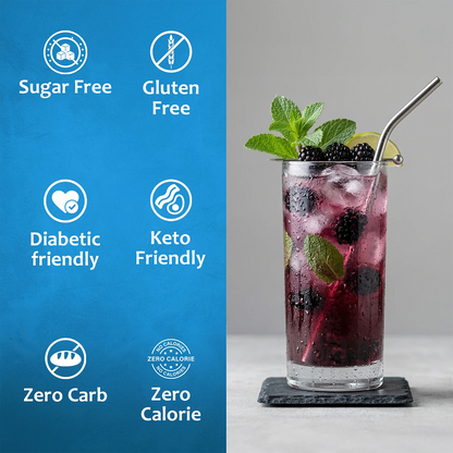 Sugar Free Blackberry Fruit Syrup Diabetic Friendly