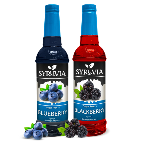 Variety Pack, Sugar-Free Blueberry, and Blackberry Syrup