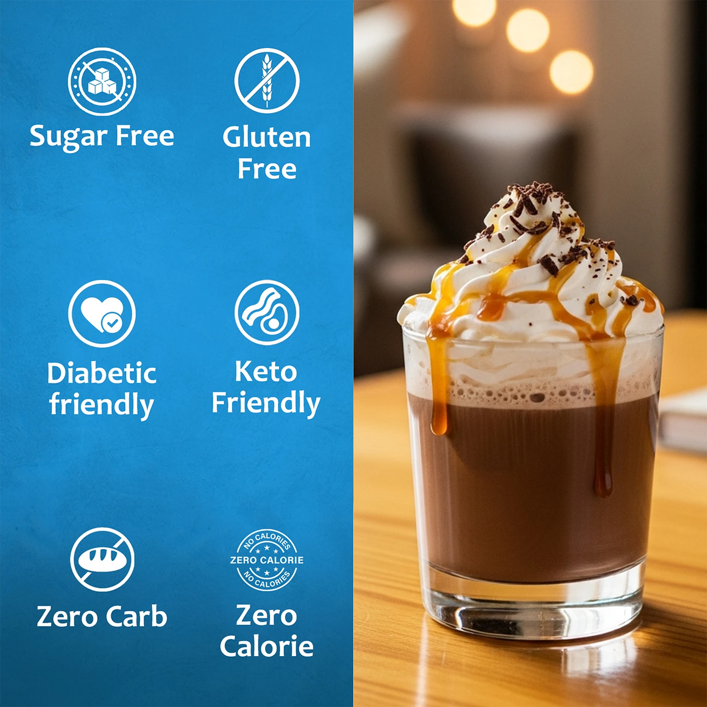 Sugar Free Caramel Chocolate Syrup Diabetic Friendly