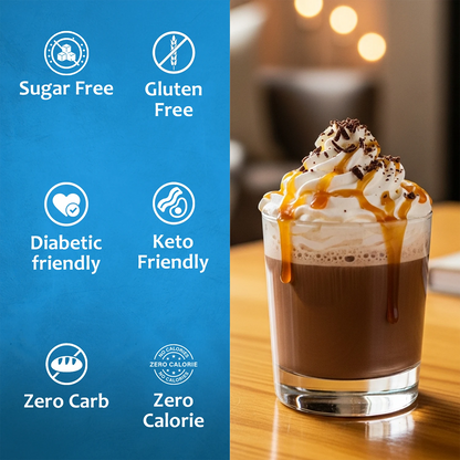 Sugar Free Caramel Chocolate Syrup Diabetic Friendly