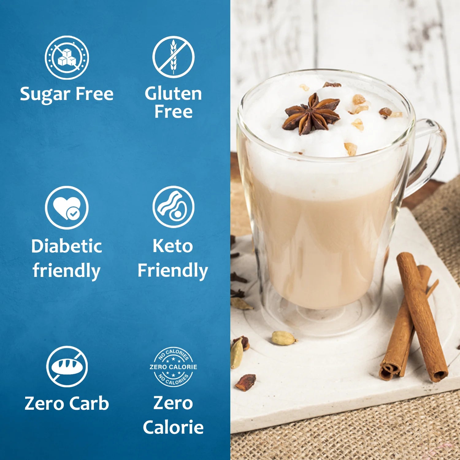 Syruvia Sugar Free Chai Tea Latte Syrup Sugar Free Gluten Free Diabetic Friendly Keto Friendly Zero Carb Zero Calorie