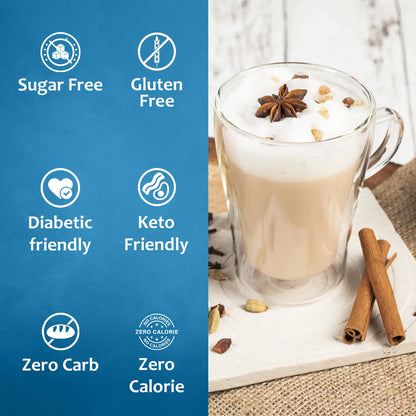 Syruvia Sugar Free Chai Tea Latte Syrup Sugar Free Gluten Free Diabetic Friendly Keto Friendly Zero Carb Zero Calorie