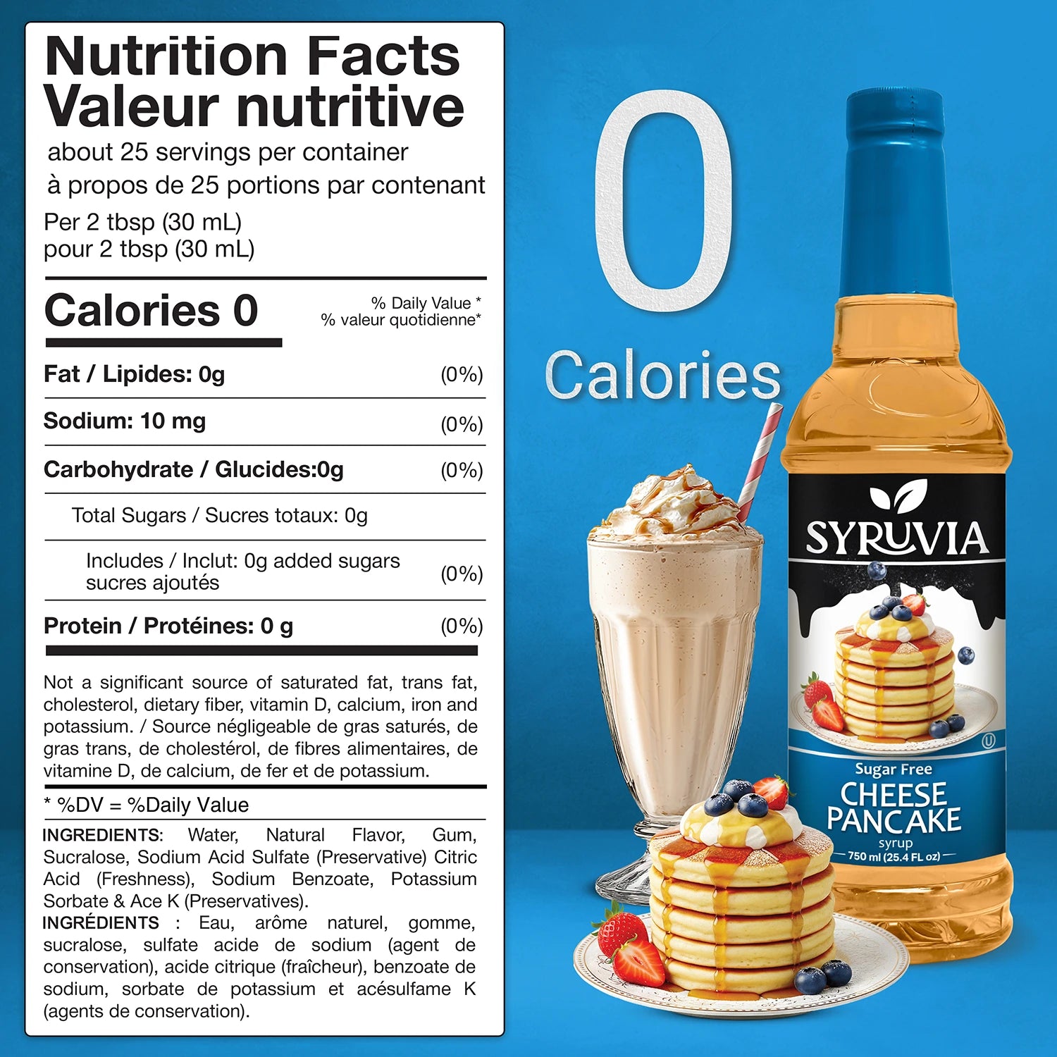 Sugar Free Cheese Pancake Syrup Nutrition Facts
