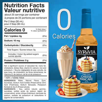 Sugar Free Cheese Pancake Syrup Nutrition Facts