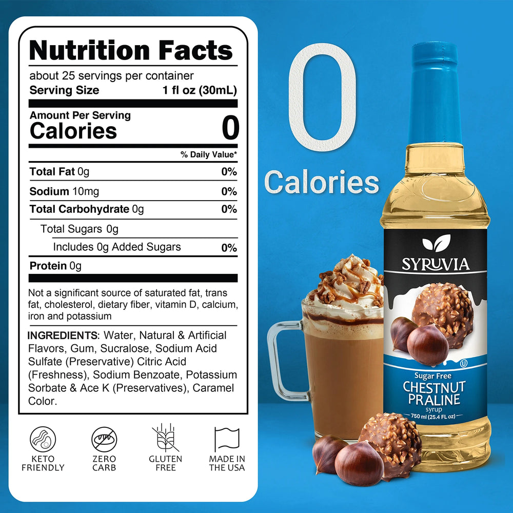 Sugar Free Chestnut Praline Syrup