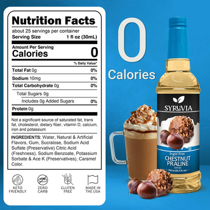 Sugar Free Chestnut Praline Syrup Nutrition Facts