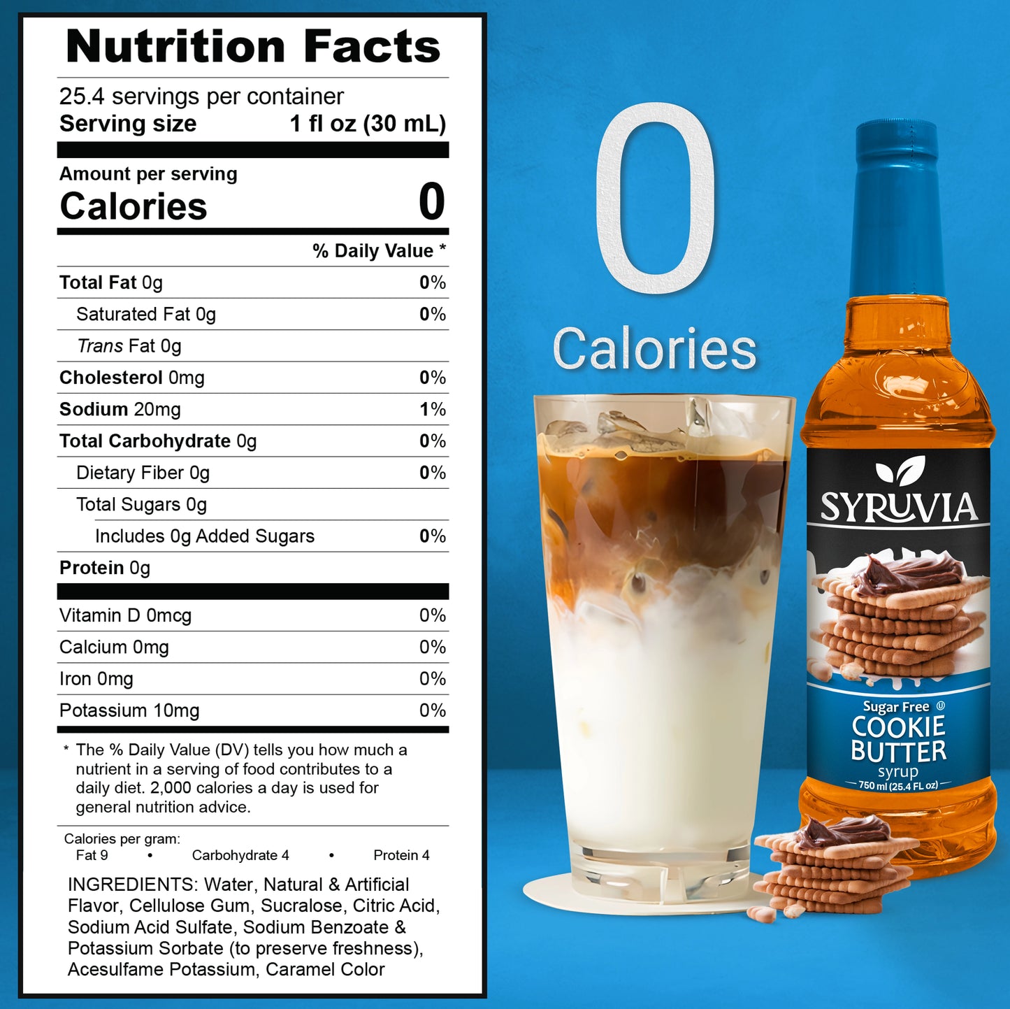 Sugar Free Cookie Butter Coffee Syrup Nutrition Facts