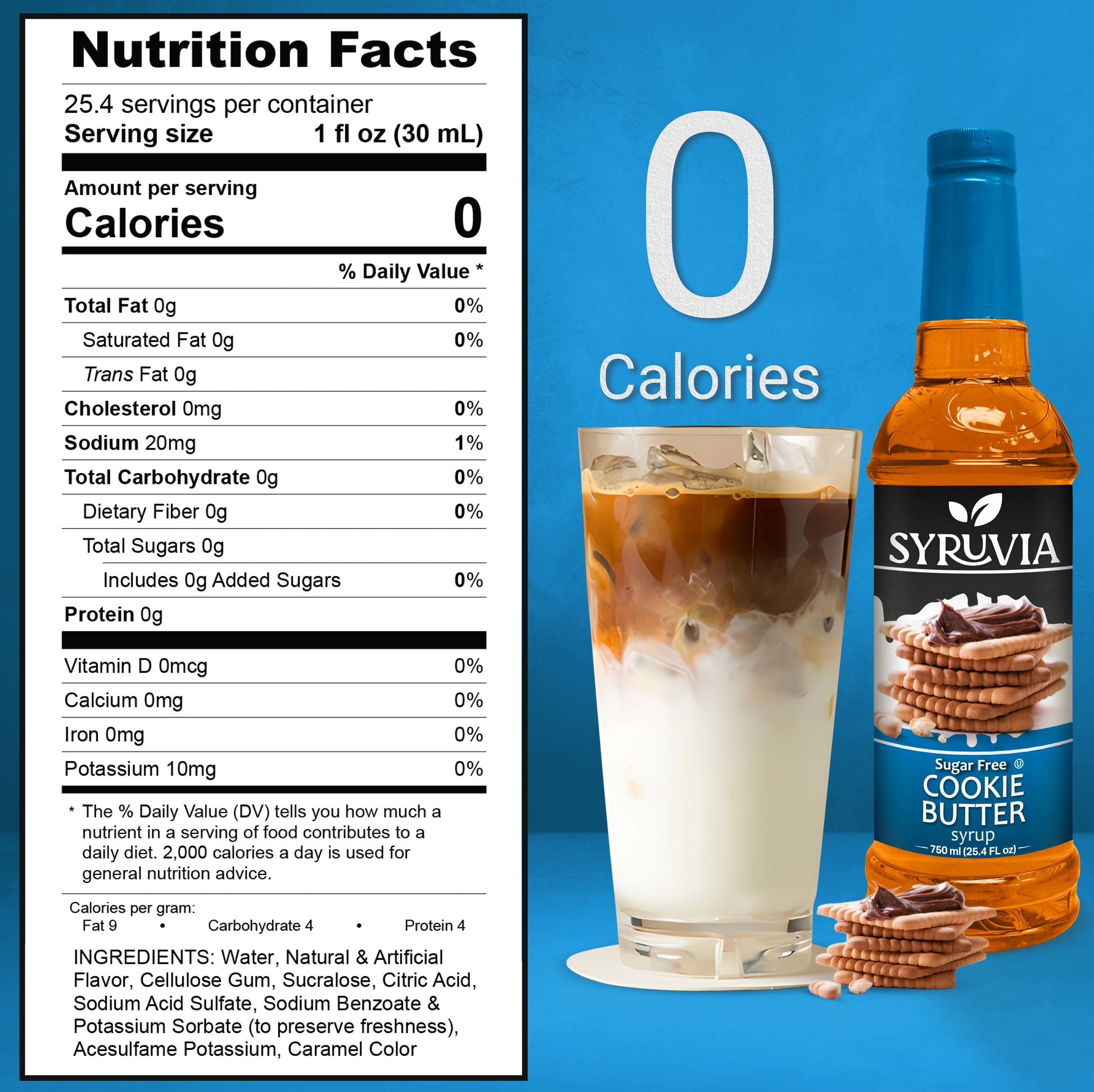 Sugar Free Cookie Butter Coffee Syrup Nutrition Facts
