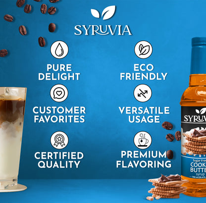 Sugar Free Cookie Butter Coffee Syrup Premium Flavoring