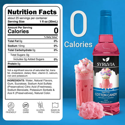 Sugar Free Cotton Candy Syrup Nutrition Facts