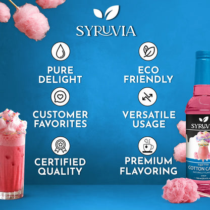 Sugar Free Cotton Candy Syrup Premium Flavoring