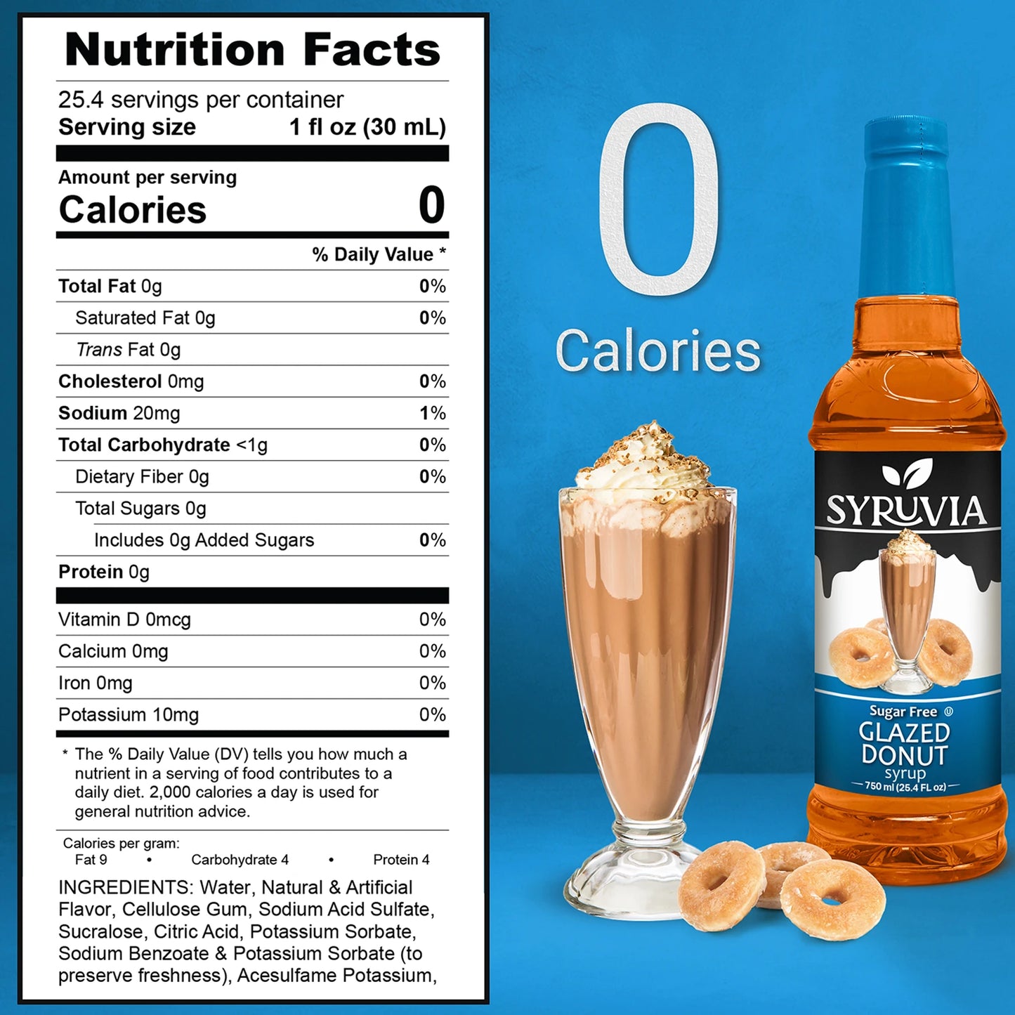 Sugar Free Glazed Donut Syrup Nutrition Facts
