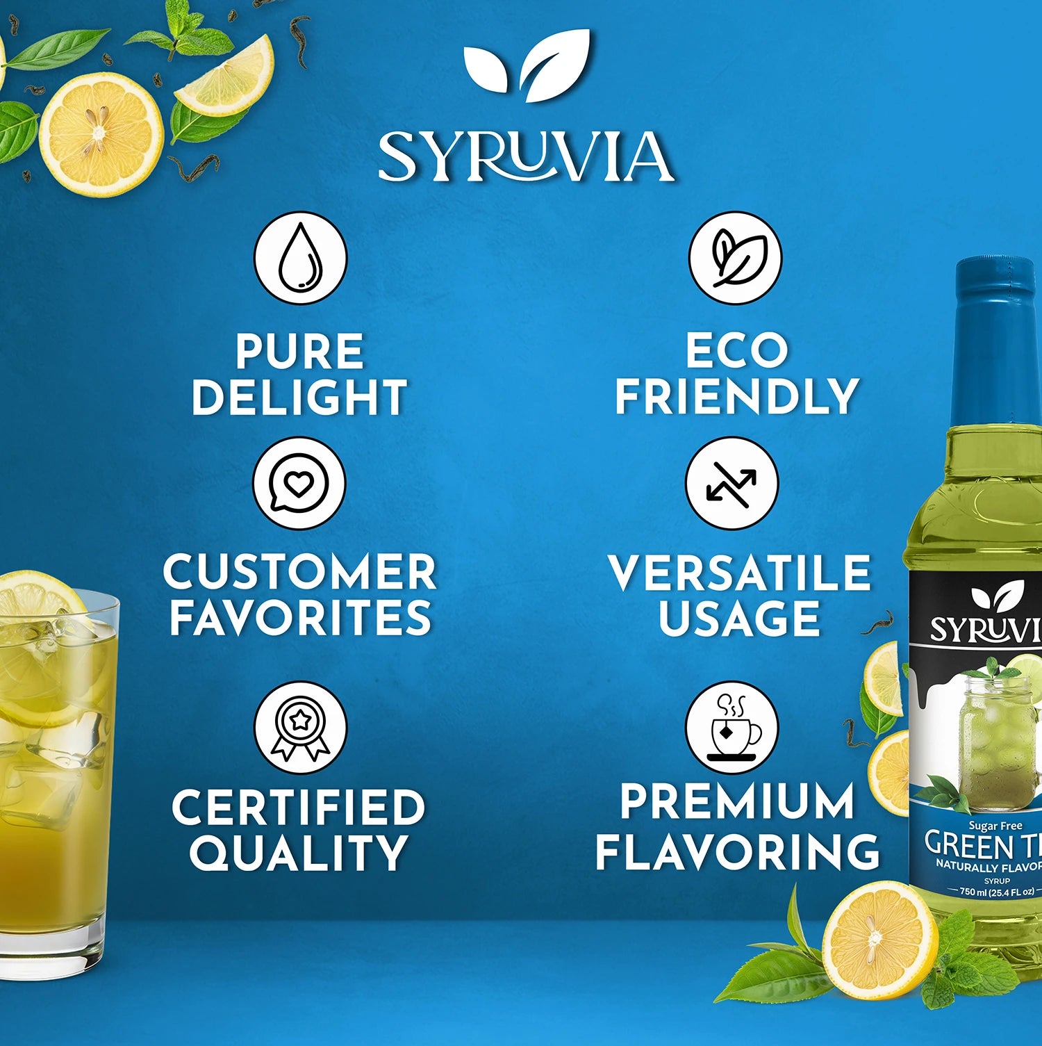 Sugar Free Green Tea Syrup Premium Flavoring