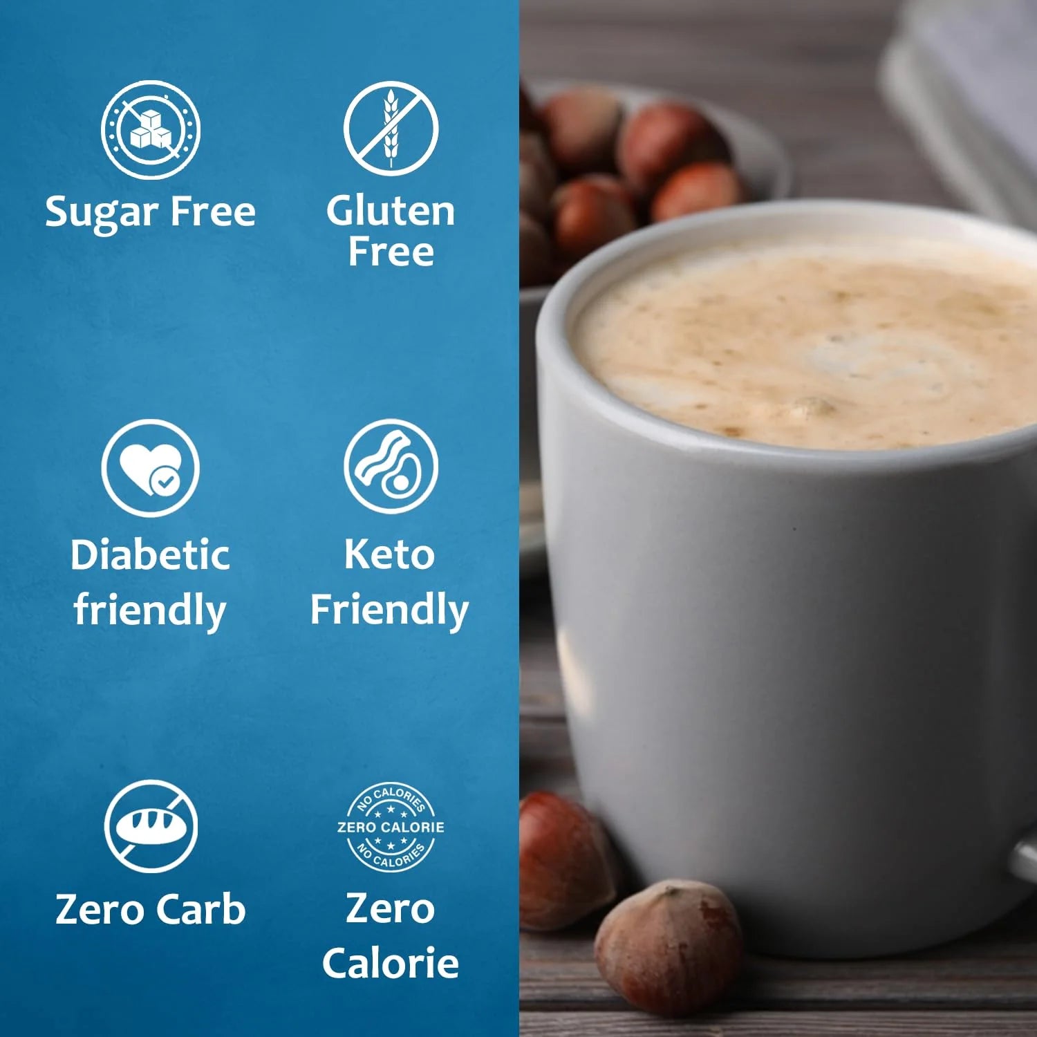 Sugar Free Hazelnut French Vanilla Syrup  for coffee
