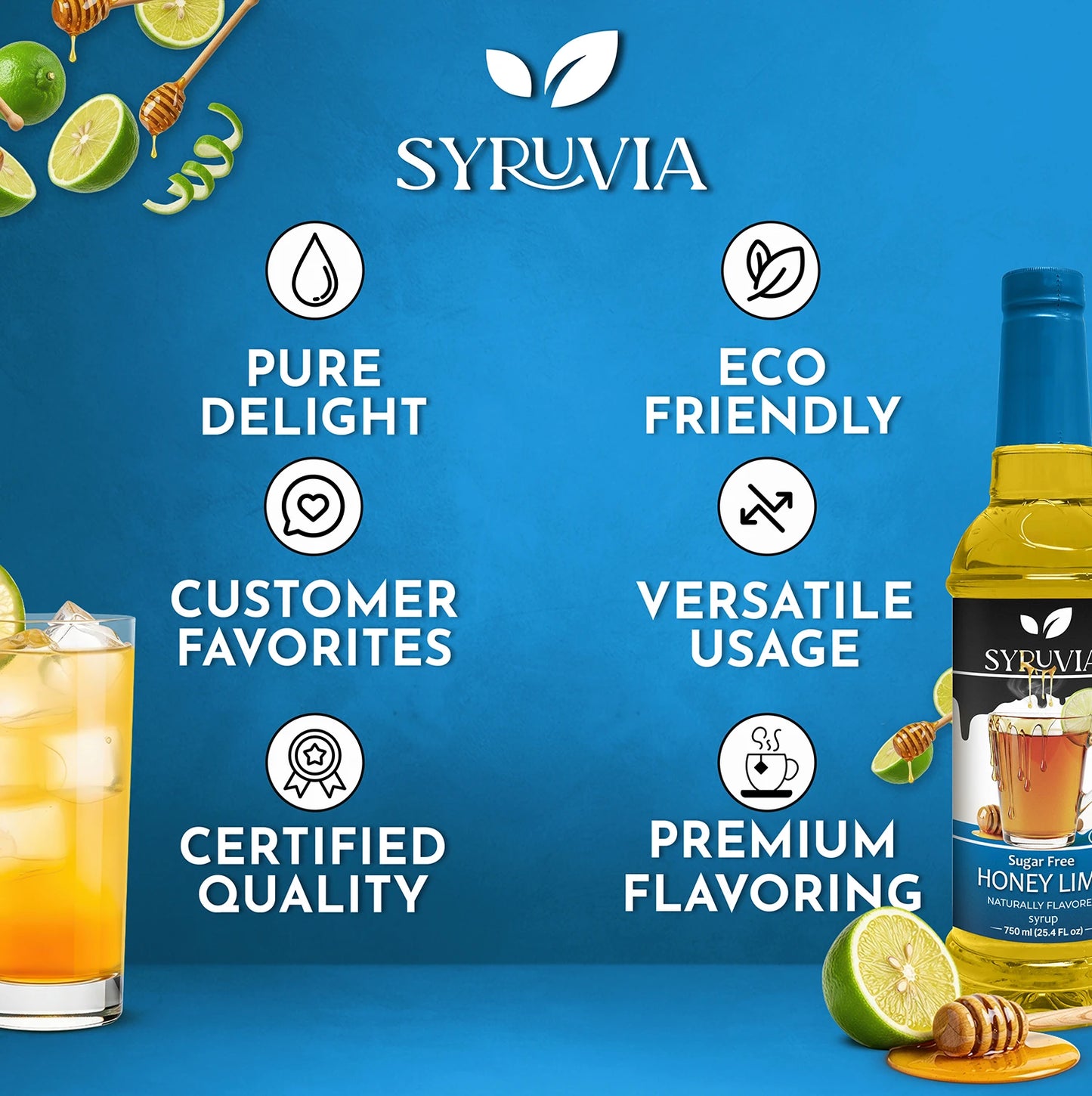 Sugar Free Honey Lime Syrup Premium Flavoring