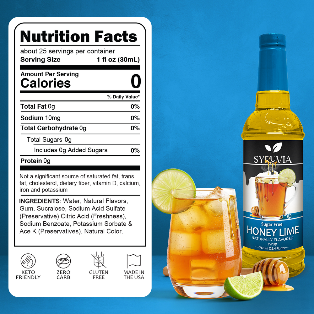 Sugar Free Honey Lime Syrup