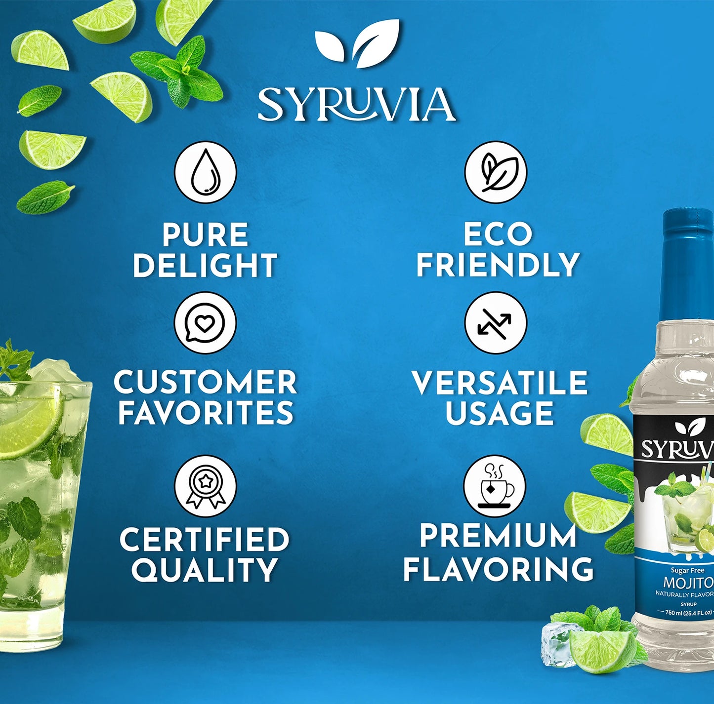Sugar Free Mojito Syrup Premium Flavoring