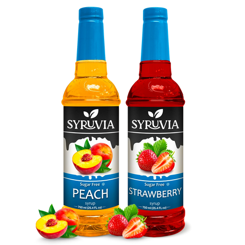 Variety Pack, Sugar-Free Peach, and Strawberry Syrup