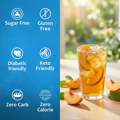 Sugar Free Peach Tea Syrup Diabetic Friendly