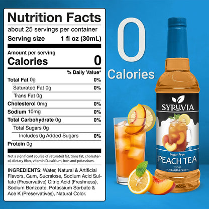 Sugar Free Peach Tea Syrup Nutrition Facts