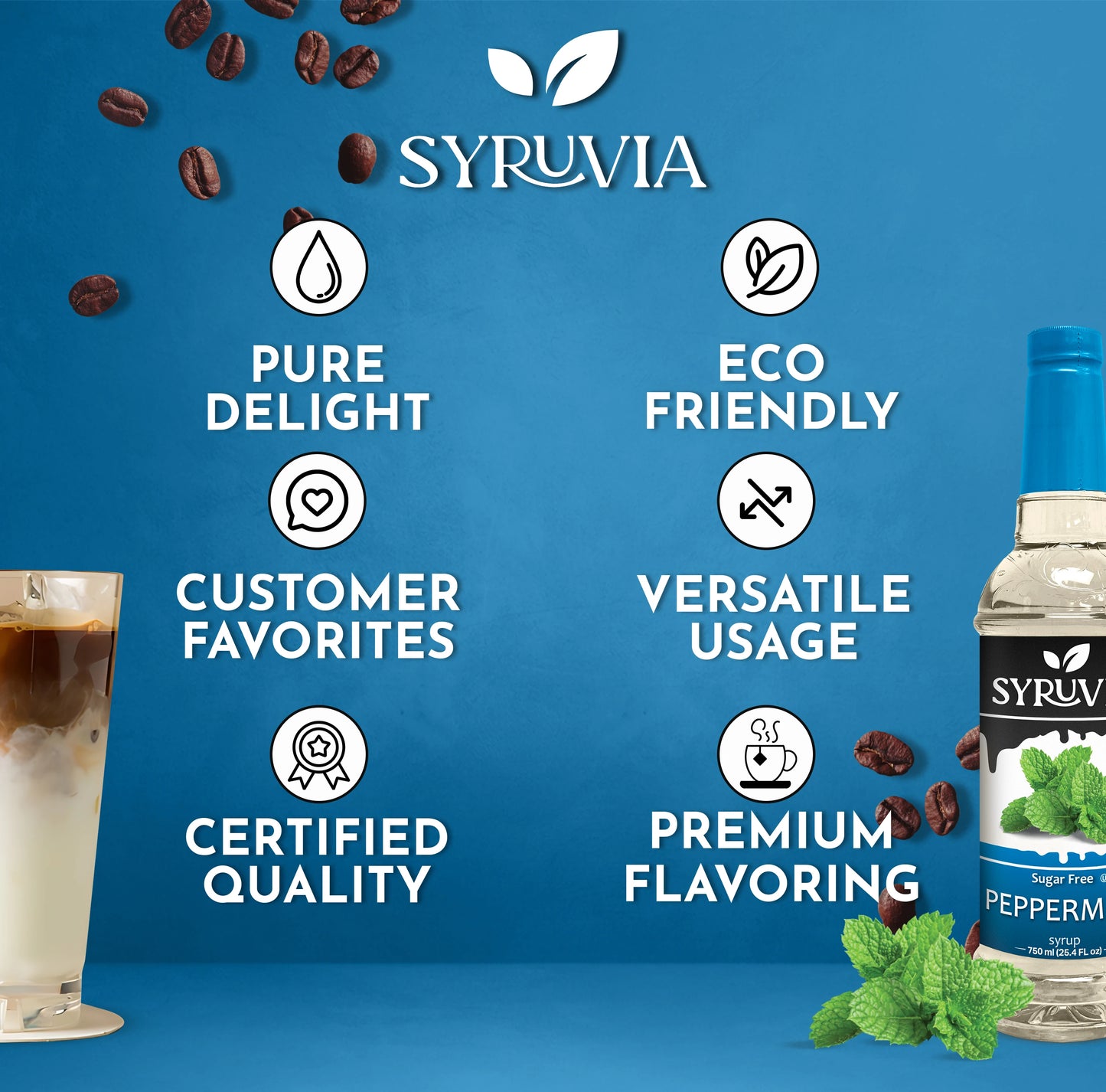 Sugar Free Peppermint Syrup Premium Flavoring