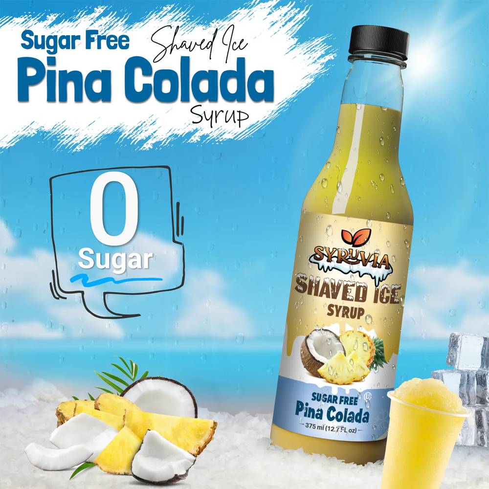 Sugar-Free Shaved Ice Pina Colada Syrup