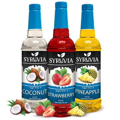 Variety Pack, Sugar-Free Pineapple, Strawberry, and Coconut Syrup