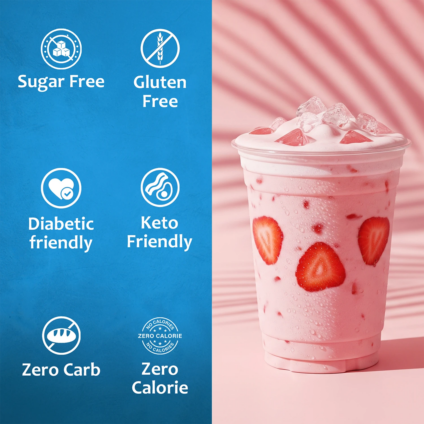 Sugar Free Pink Splash Syrup Diabetic Friendly