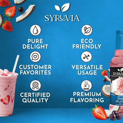 Sugar Free Pink Splash Syrup Premium Flavoring