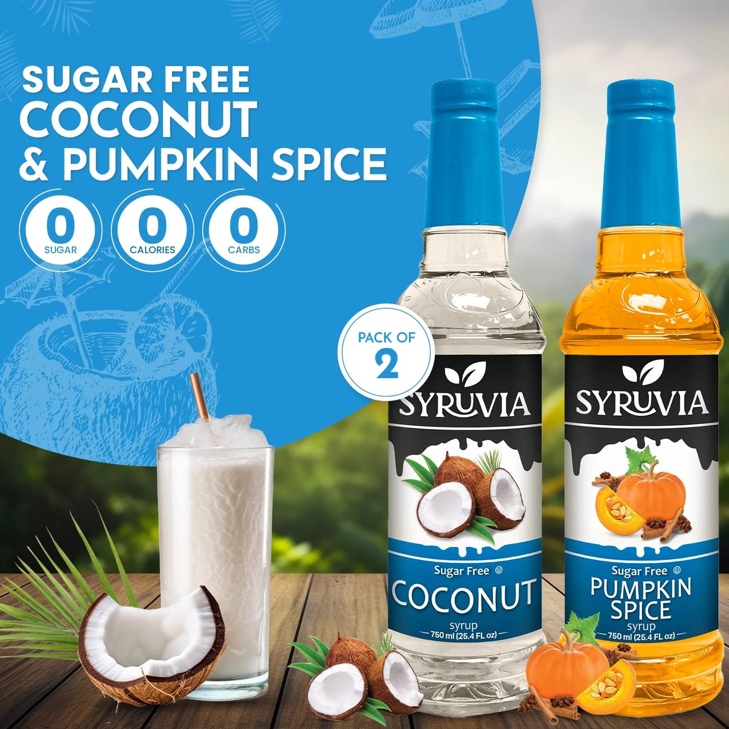 Sugar Free Pumpkin Spice Coconut  coffee syrup