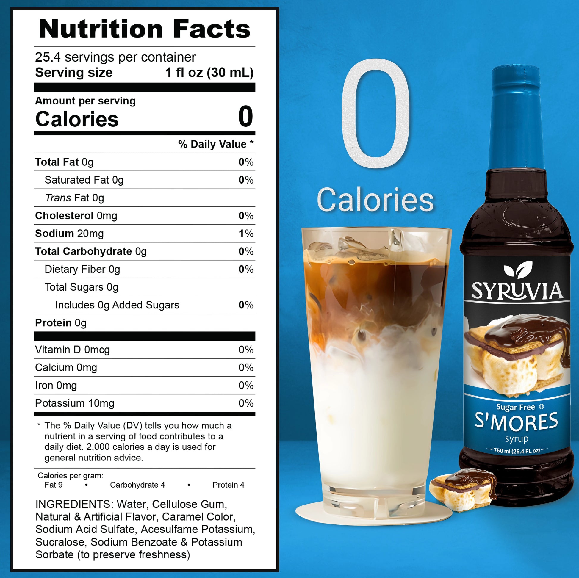 Sugar Free S'mores Syrup Nutrition Facts