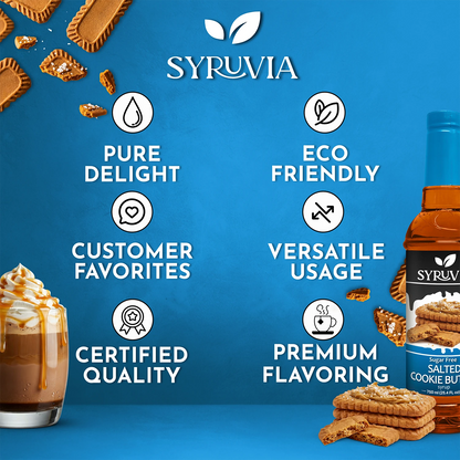 Sugar Free Salted Cookie Butter Syrup Premium Flavoring
