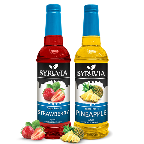 Variety Pack, Sugar-Free Strawberry, and Pineapple Syrup