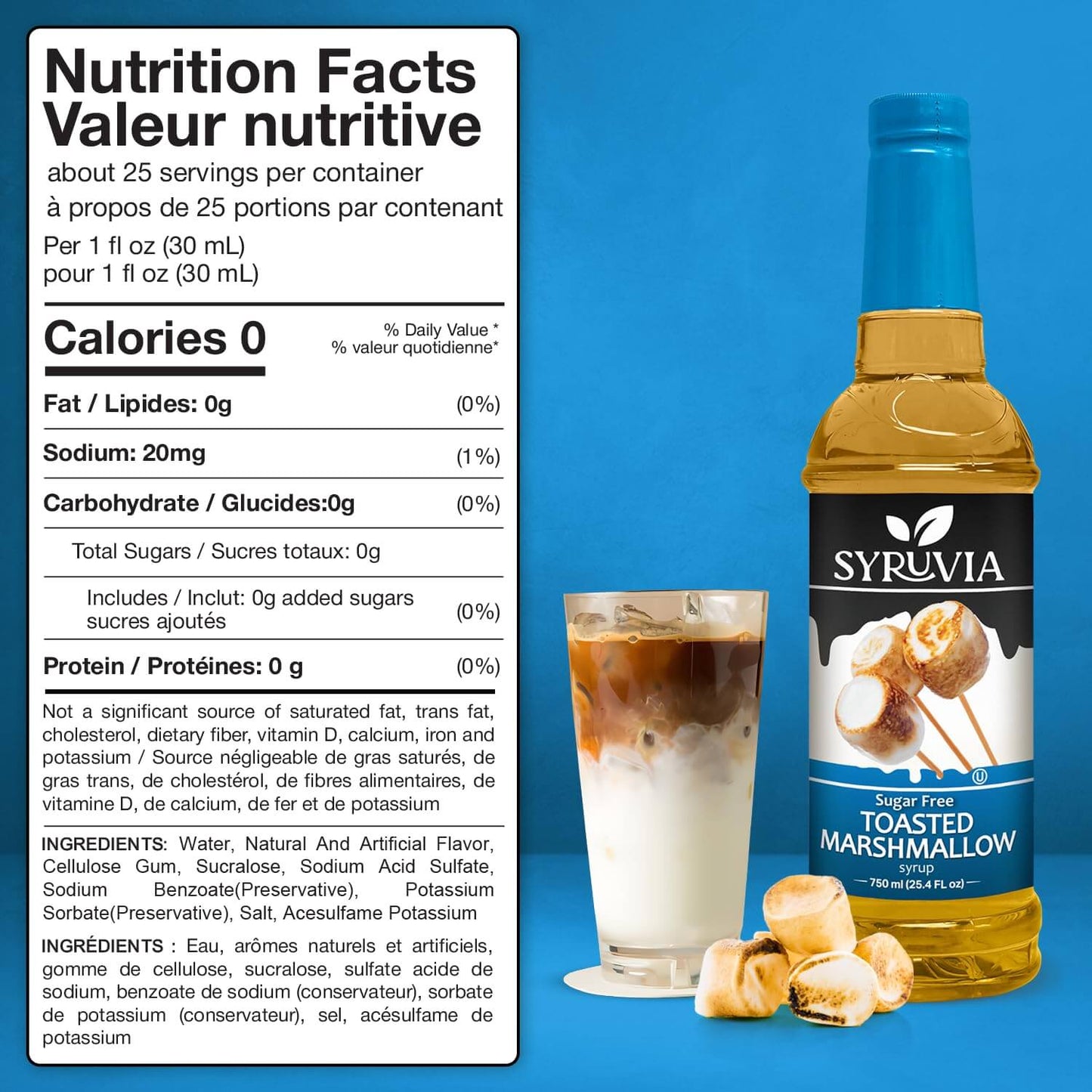 Sugar Free Toasted Marshmallow Syrup Nutrition Facts