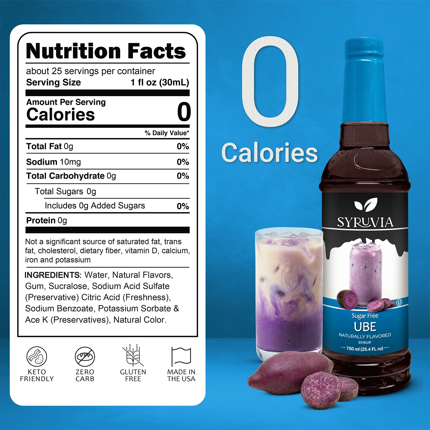 Sugar Free Ube Syrup Nutrition Facts