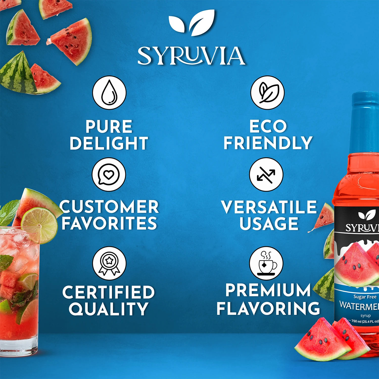 Sugar Free Watermelon Syrup Premium Flavoring