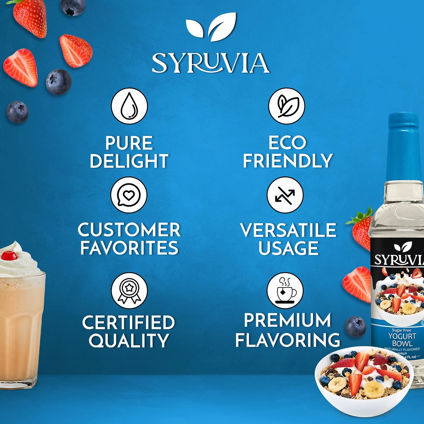 Sugar Free Yogurt Bowl Syrup Premium Flavoring