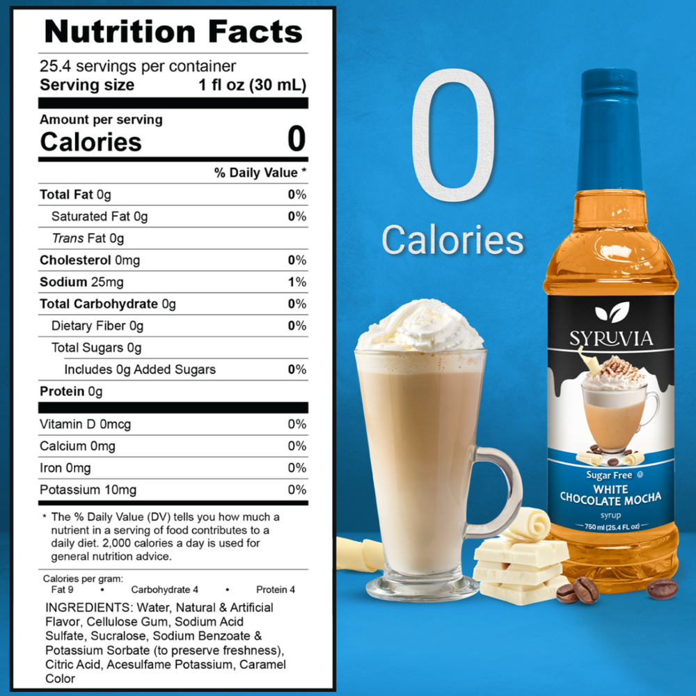 Sugar-Free White Chocolate Mocha Syrup