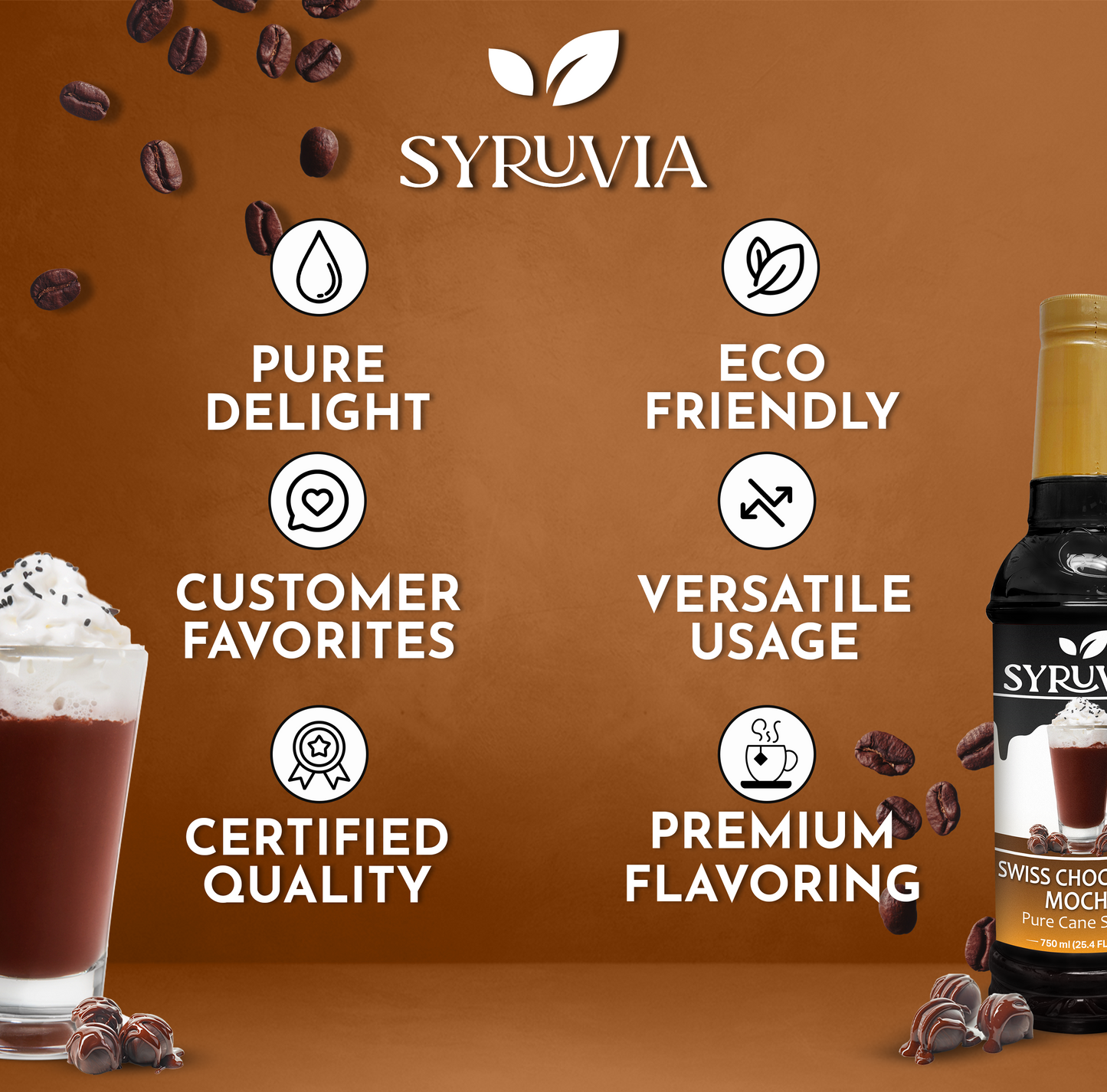  Swiss Chocolate  mocha syrup for coffee
