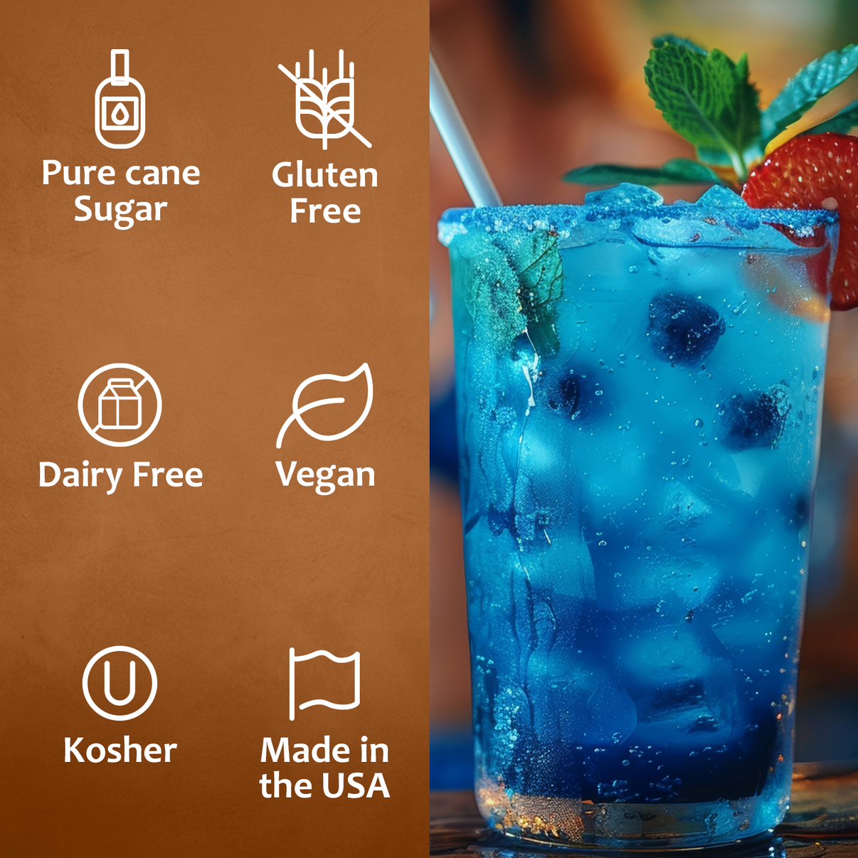 Syruvia Blue Raspberry Syrup for Drinks, Desserts & More – Only $7.99